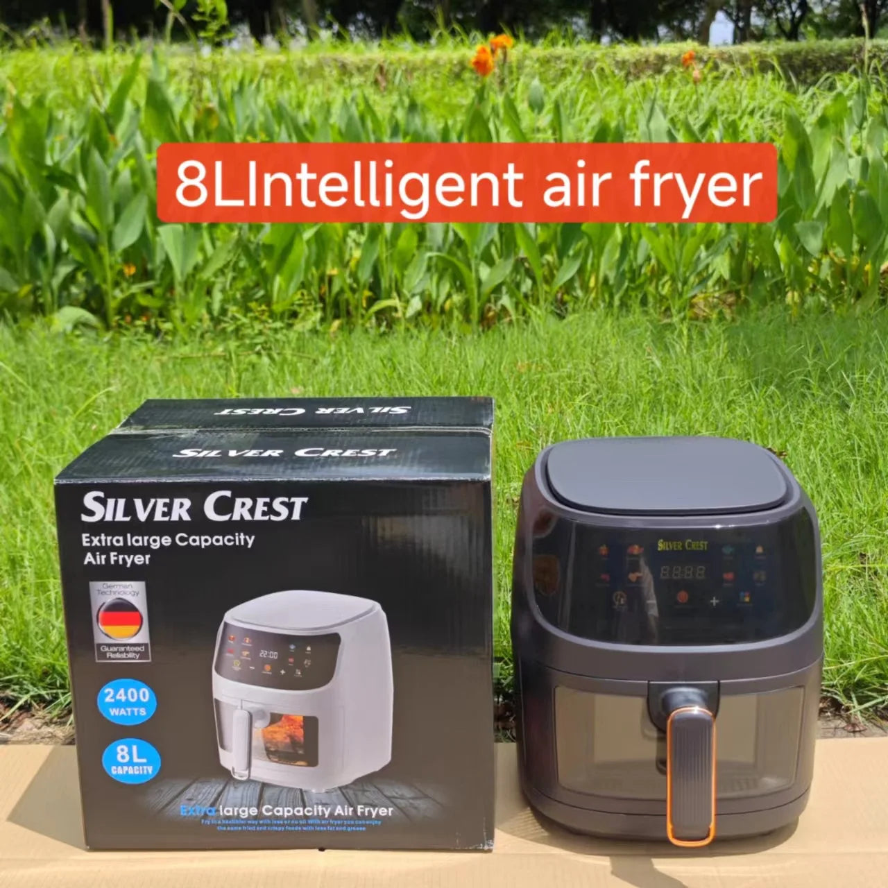 8L Visual Multifunctional Electric Air Fryer LCD screen