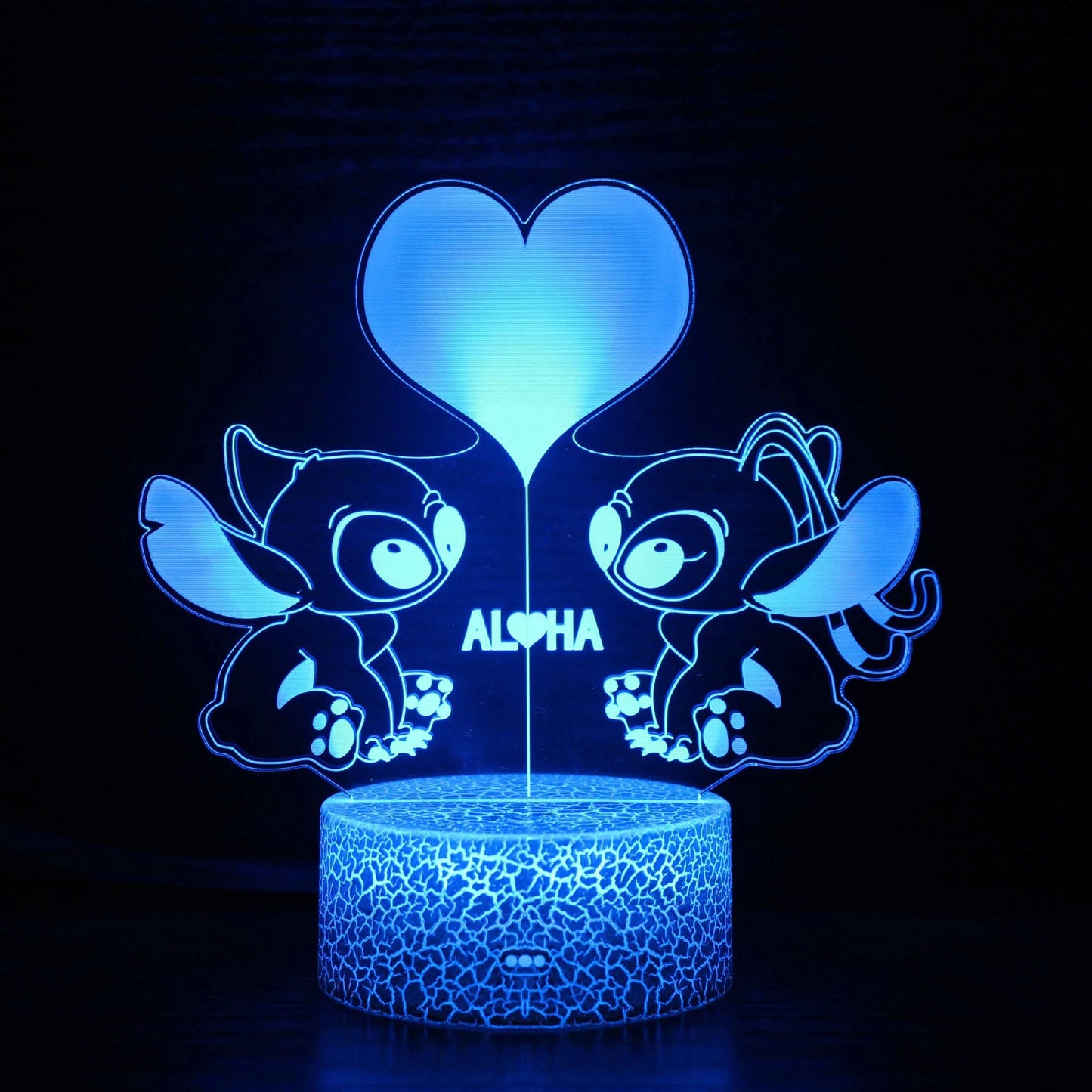 3D Illusion Stitch Night Light With Remote Control