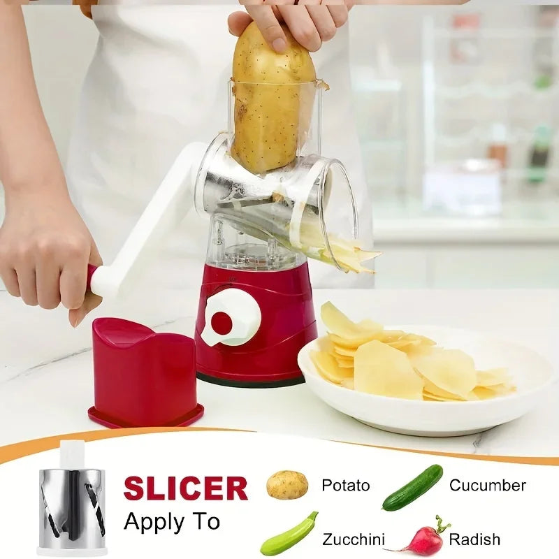 Vegetable Cutter & Slicer Manual Kitchen Cheese Chopper