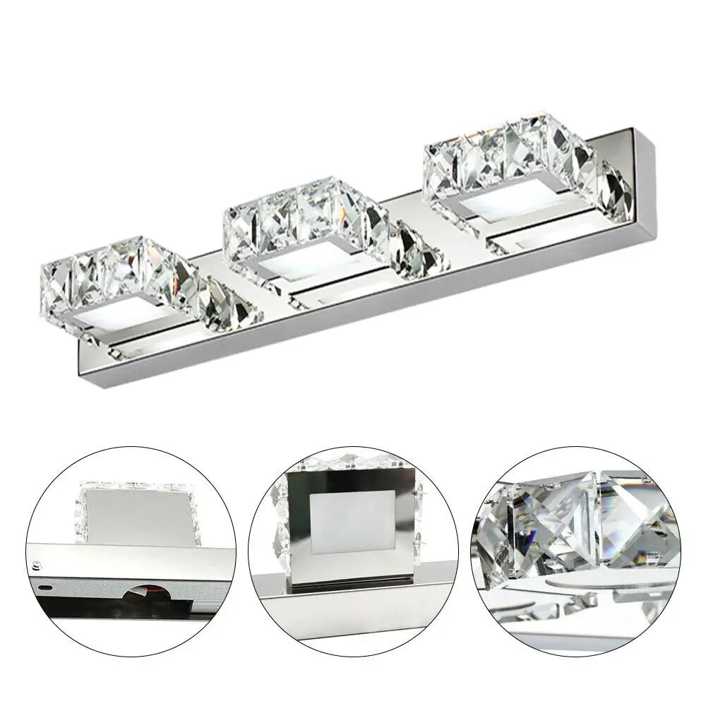 3 LED Lights For Bathroom Mirror Modern Bathroom