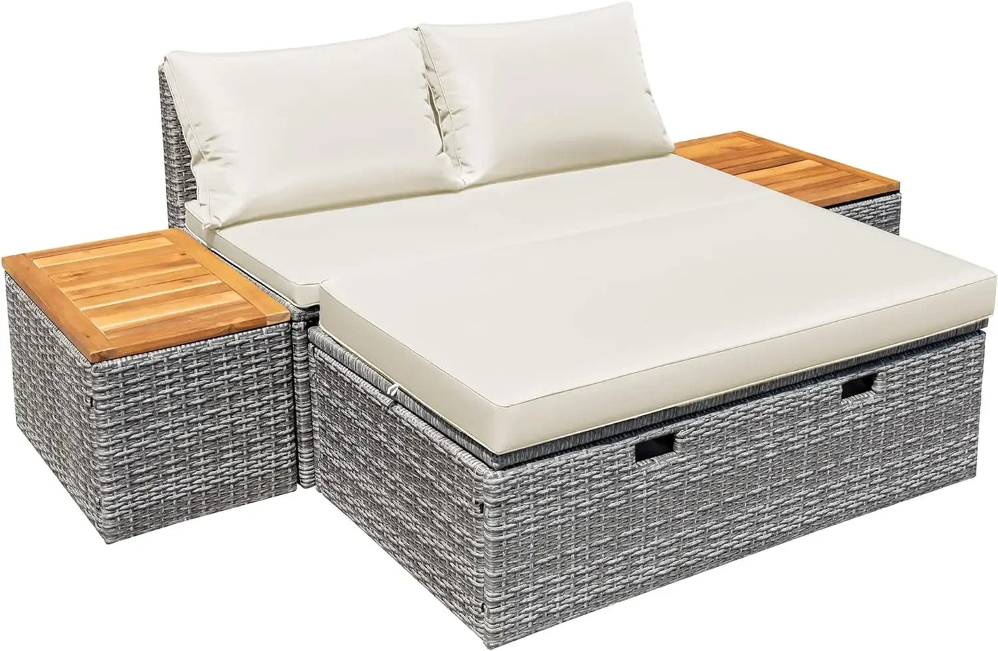 Outdoor Daybed Set Multifunctional Patio Day Bed