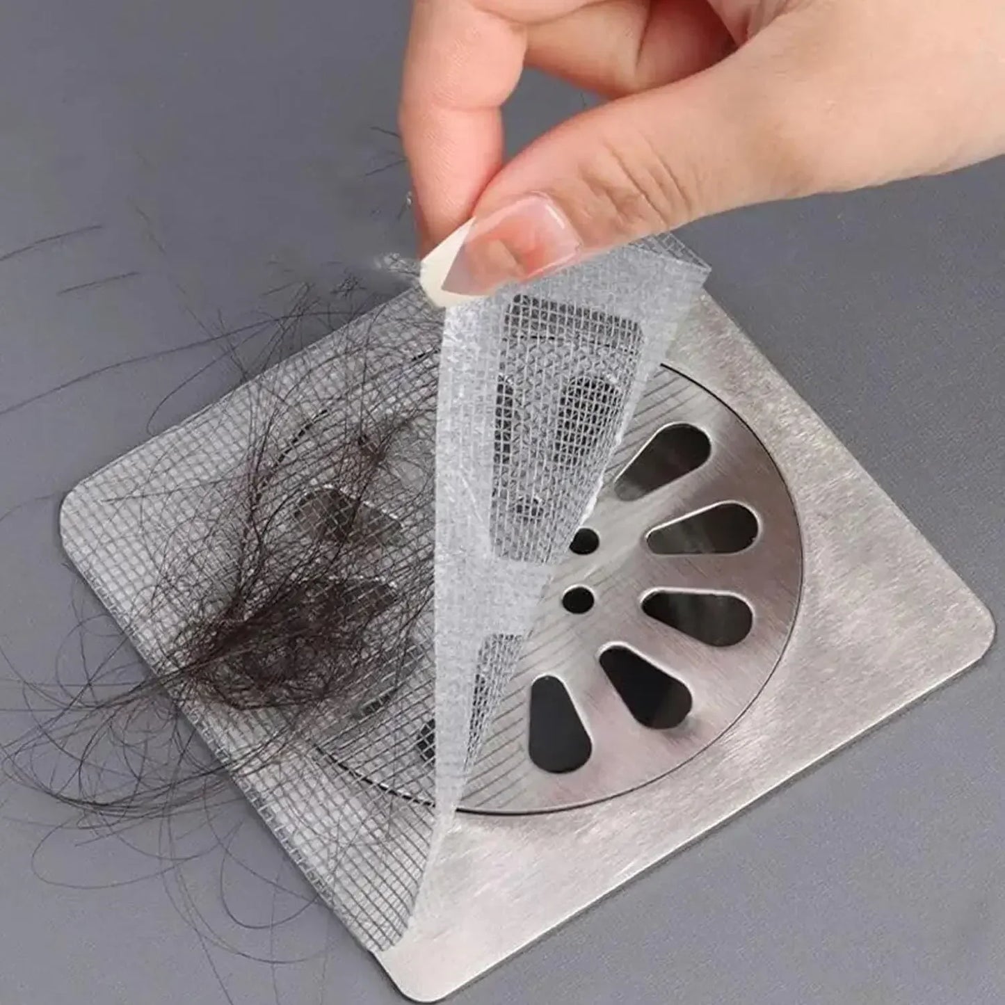 Disposable Shower Drain Hair Catcher Mesh Shower