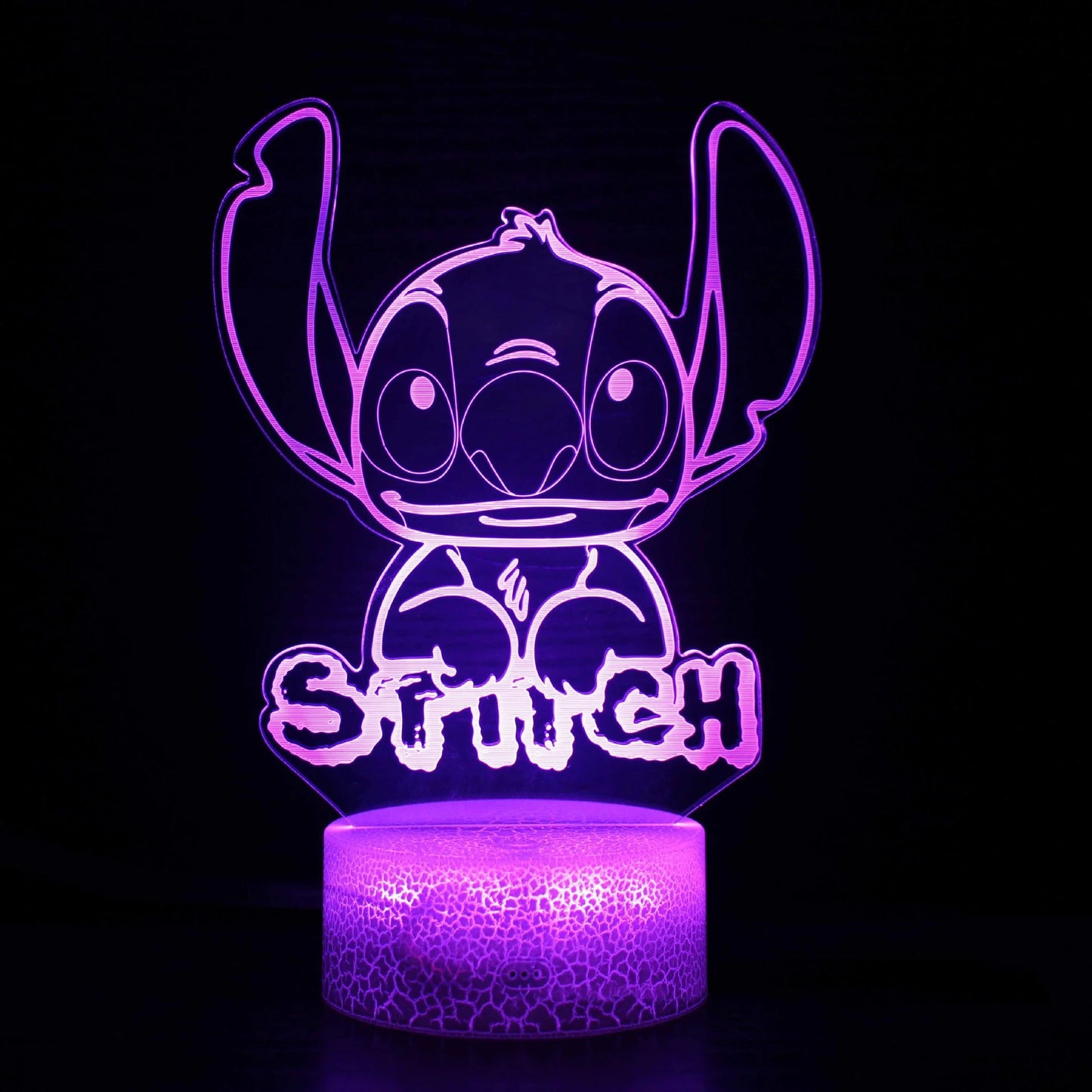 3D Illusion Stitch Night Light With Remote Control