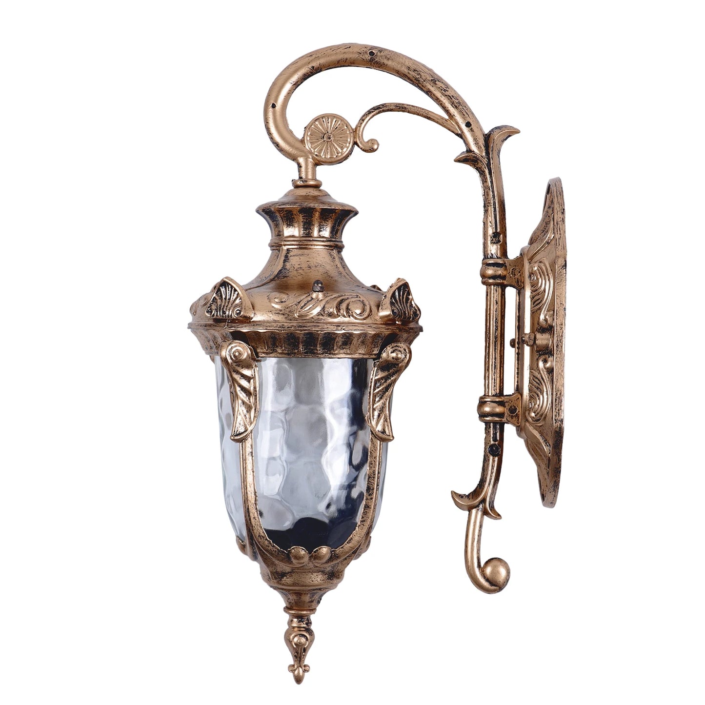 Outdoor Wall Lamp Antique Loft Wood Glass