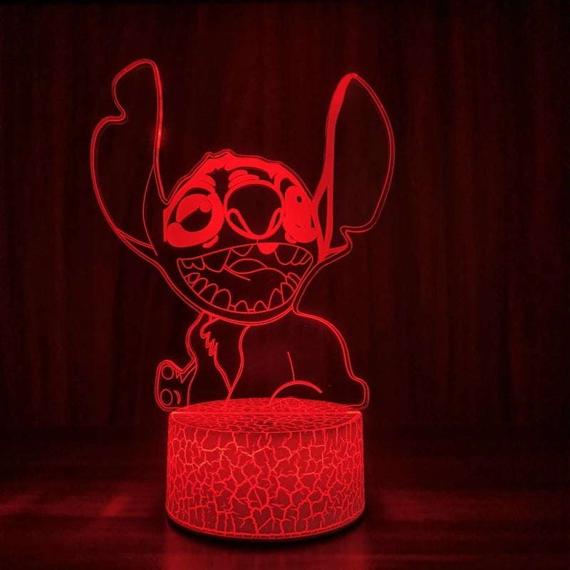 3D Illusion Stitch Night Light With Remote Control