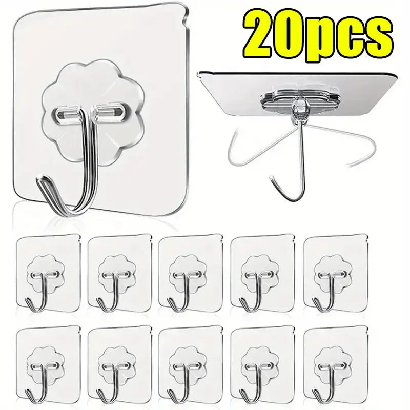 Transparent Stainless Steel Strong Self Adhesive Hooks