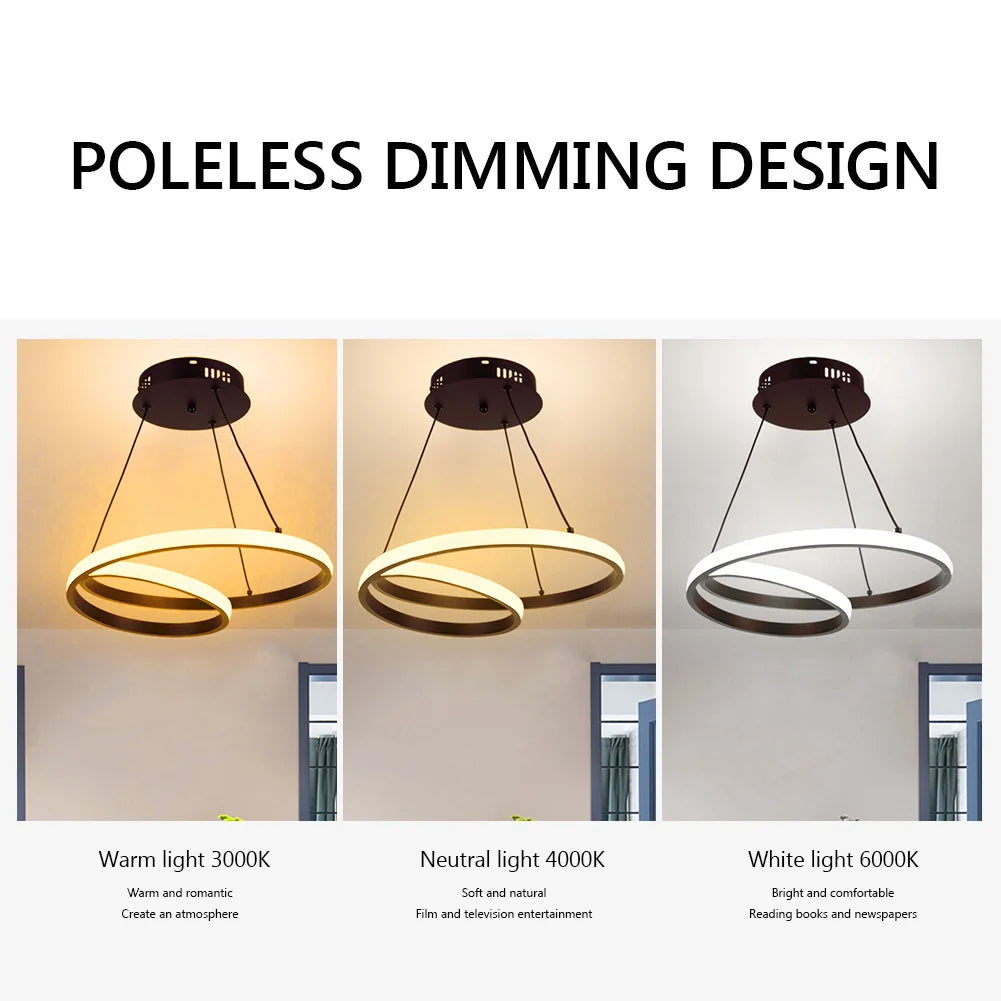 New Nordic Led Chandelier For Dining Lamps