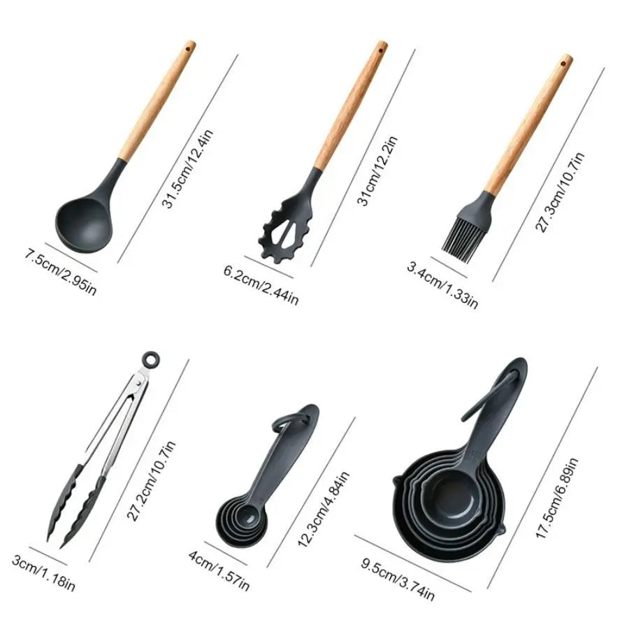 34Pcs/set, Non-stick Pot Special Cooking Tools