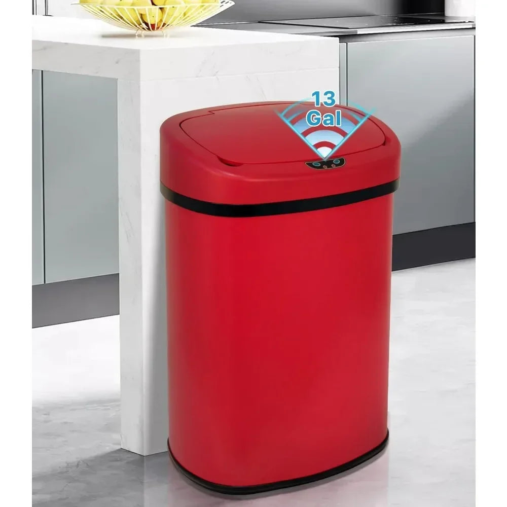 Automatic Trash Can 13 Gallon Garbage Can With