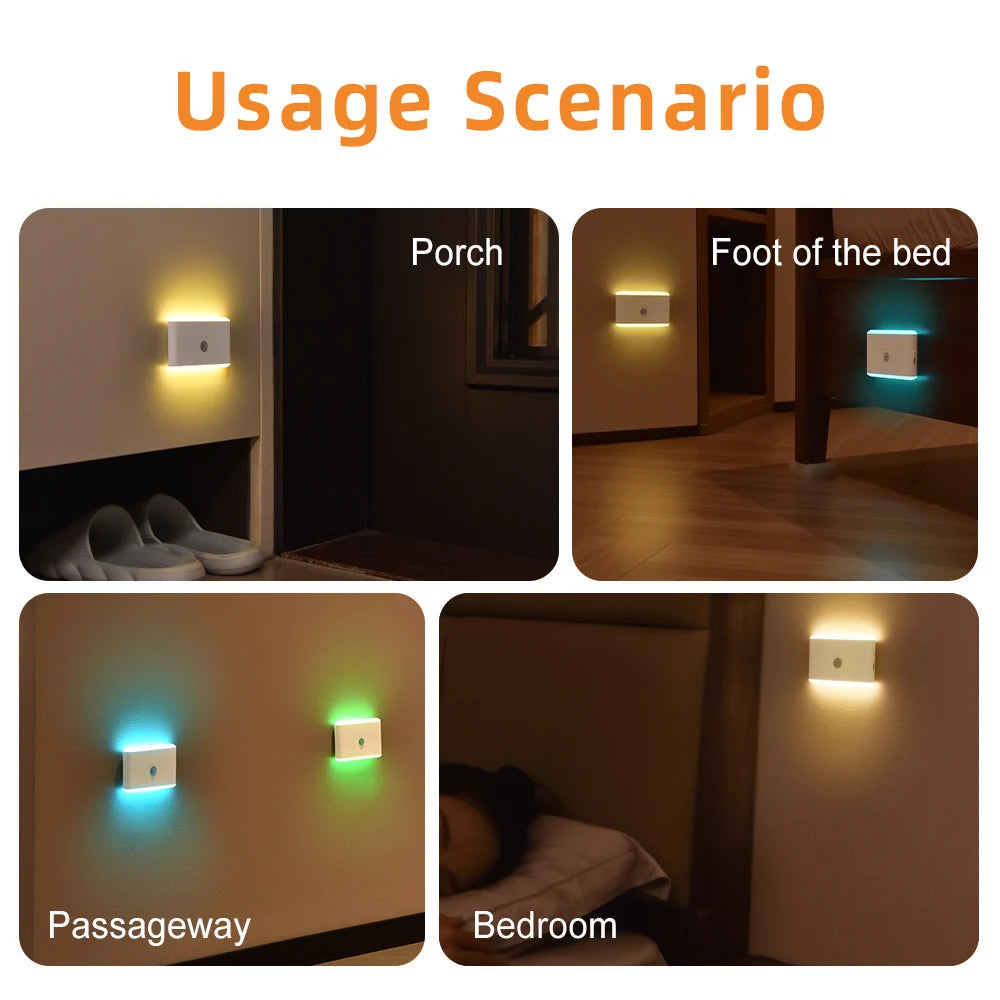 LED Motion Sensor Night Light, 3 Modes Stair