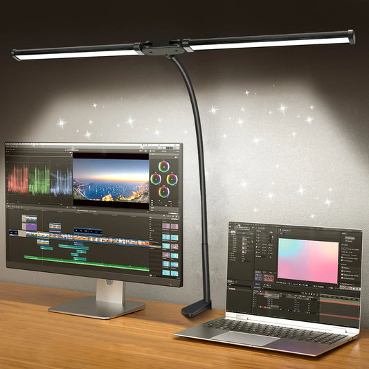 Double/Single Head LED Desk Lamp Dimmable