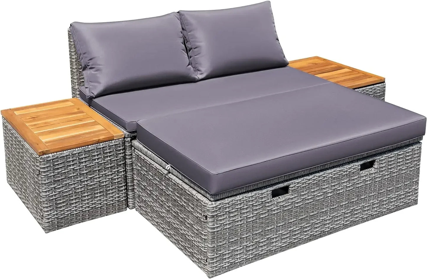 Outdoor Daybed Set Multifunctional Patio Day Bed