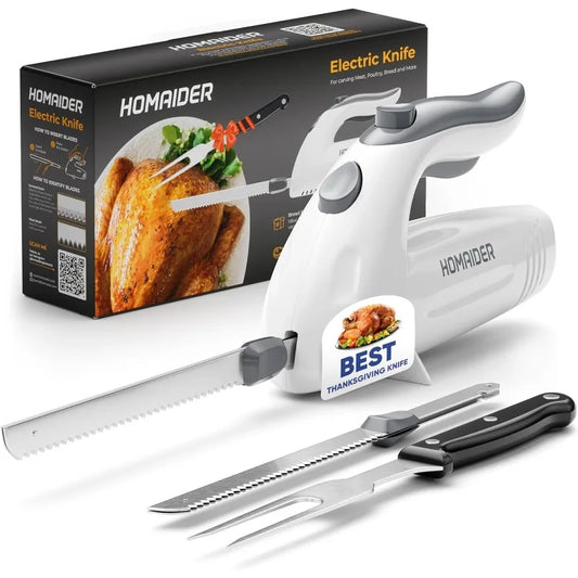 Electric Knife For Carving Meat, Turkey, Bread