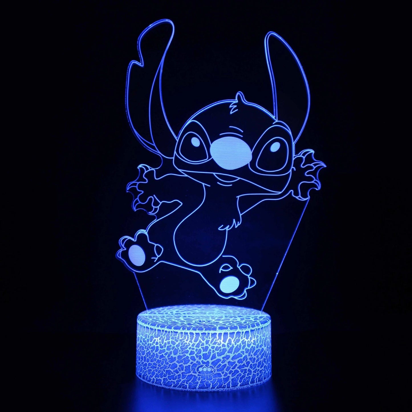 3D Illusion Stitch Night Light With Remote Control