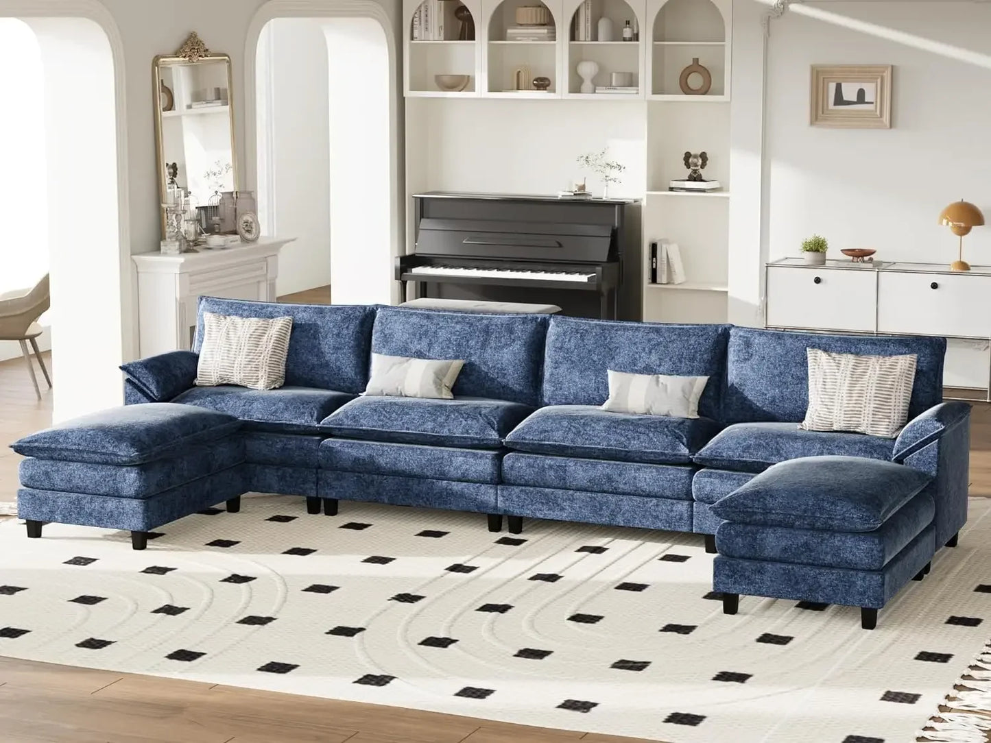 Modular Sectional Sofa Couch, U Shaped Sofa Couch