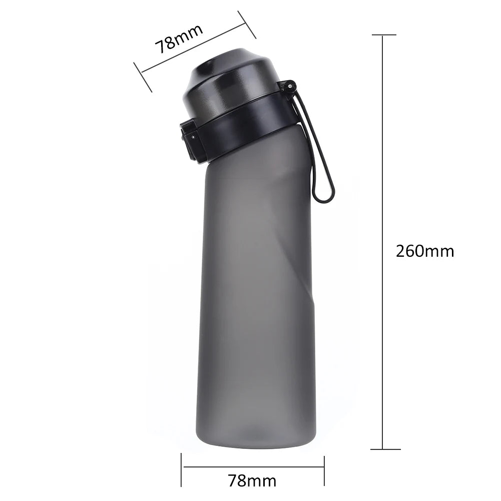 650ML Fragrant Water Bottle With Straw Fruit Scent