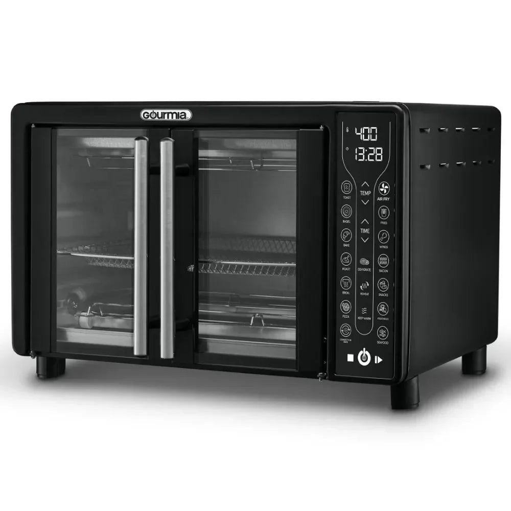 l French Door Air Fryer Toaster Oven, Black