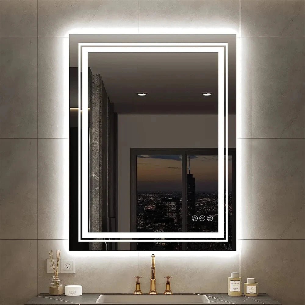 LED Bathroom Mirror With Front Backlit Dimmable