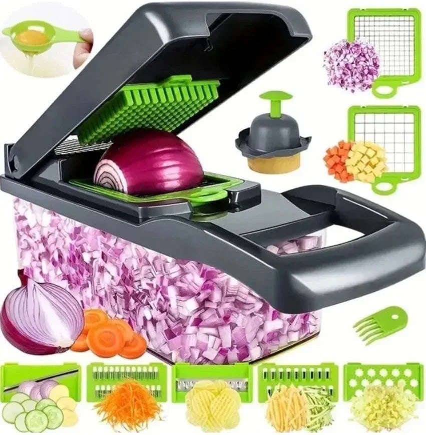 14/16 in 1 Multifunctional Vegetable Chopper Handle Food Grate