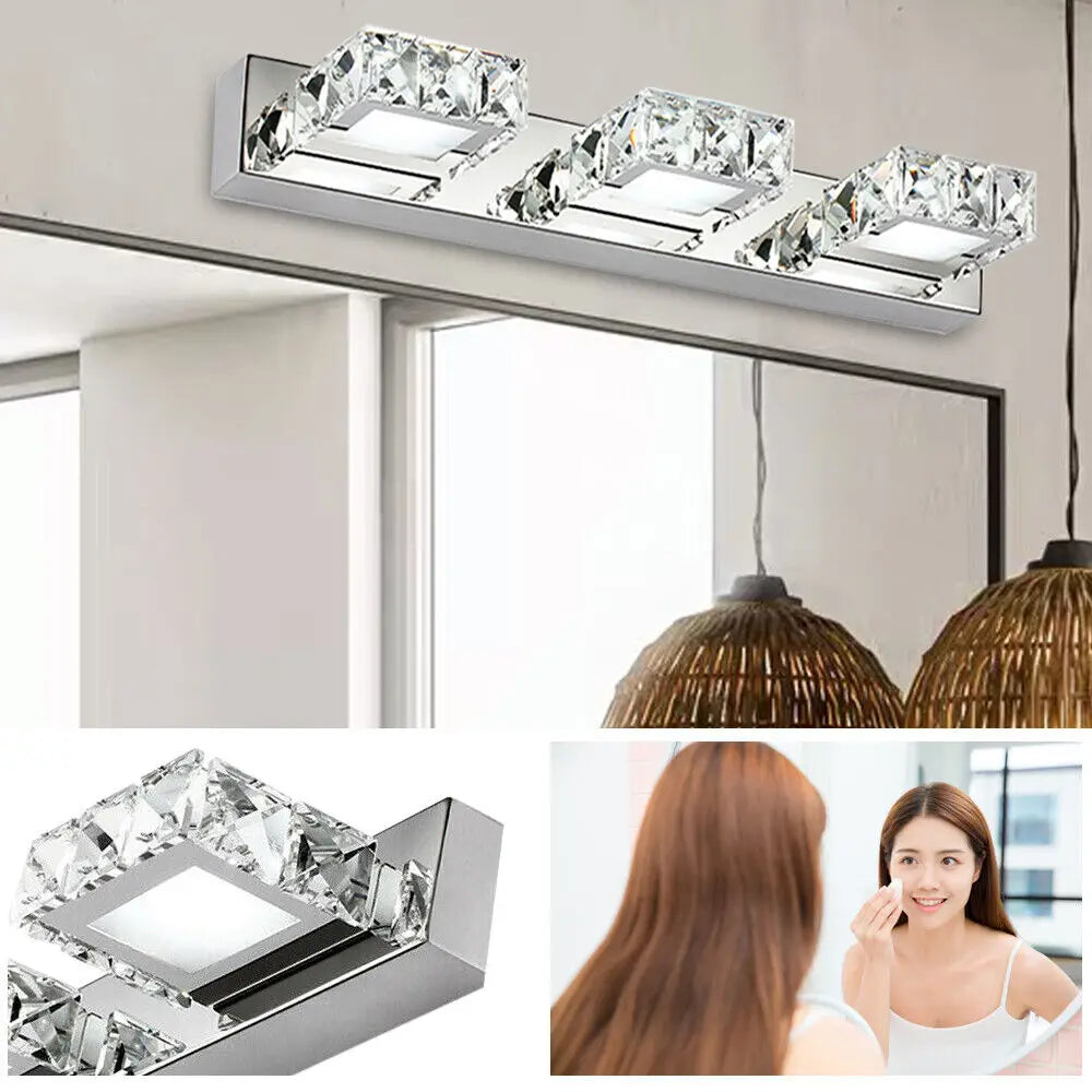 3 LED Lights For Bathroom Mirror Modern Bathroom