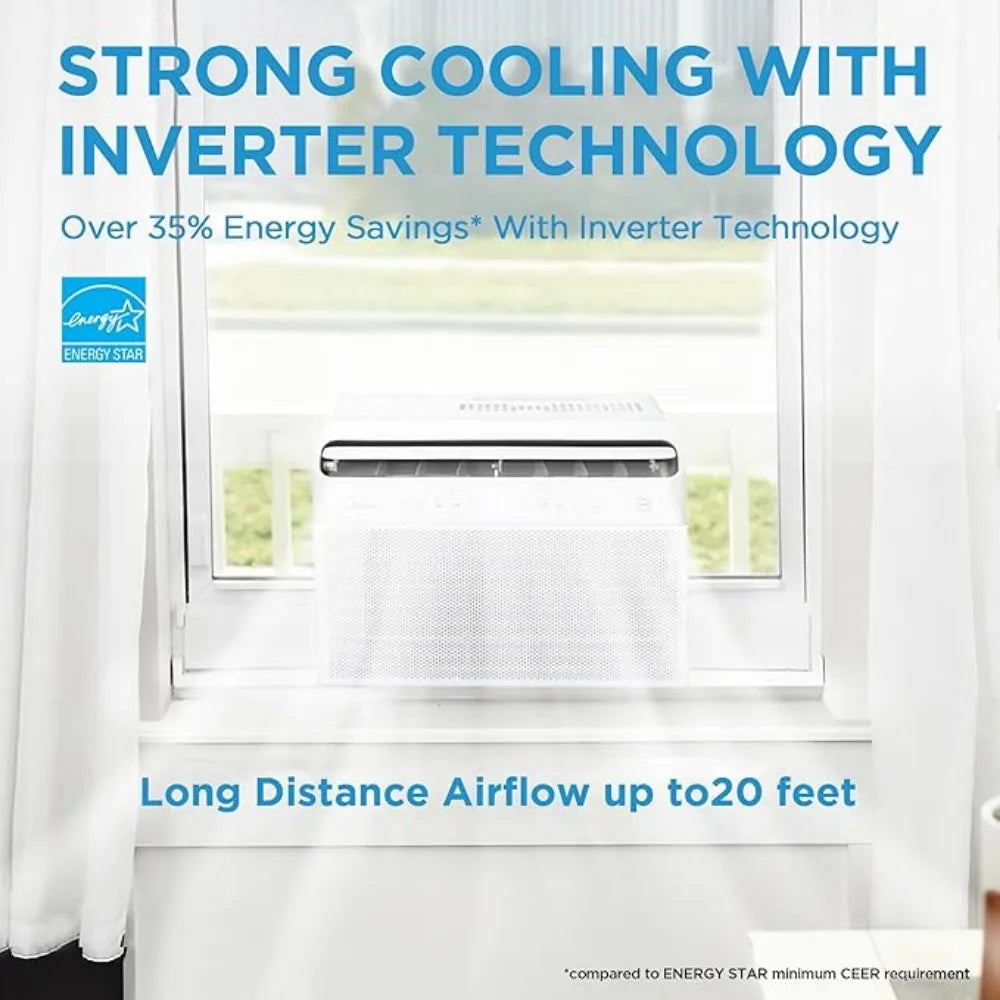 12,000BTU U-Shaped Smart Inverter Air Conditioner–Cools Up