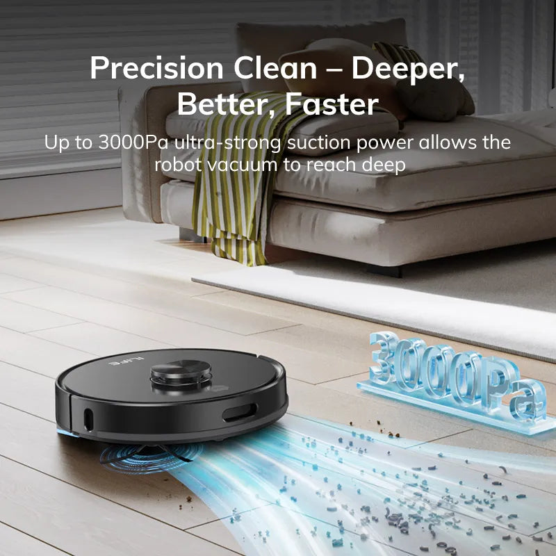 Robot Vacuum And Mop Combo, LiDAR Navigation