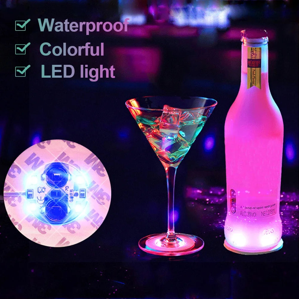 Powered Glow LED Coasters Super Bright Lamp