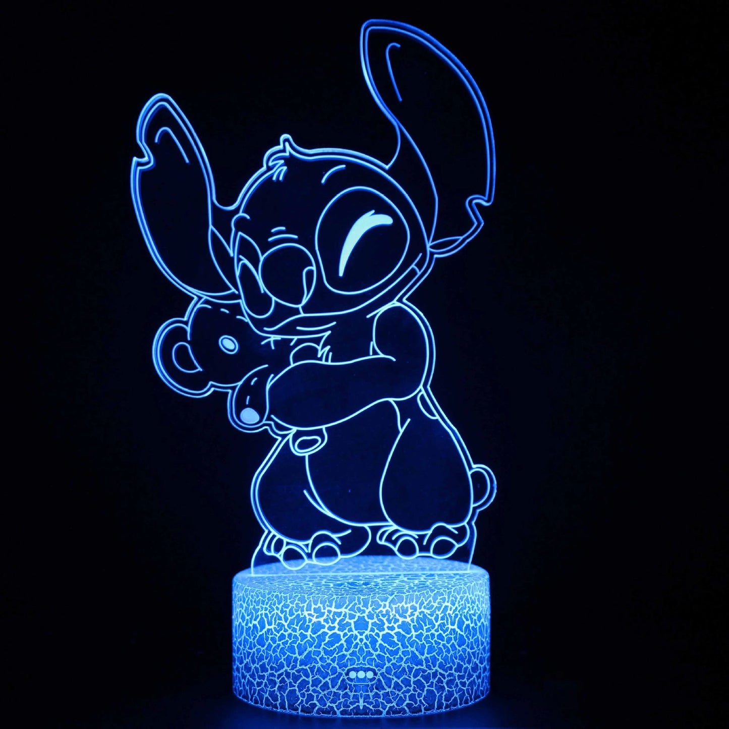 3D Illusion Stitch Night Light With Remote Control