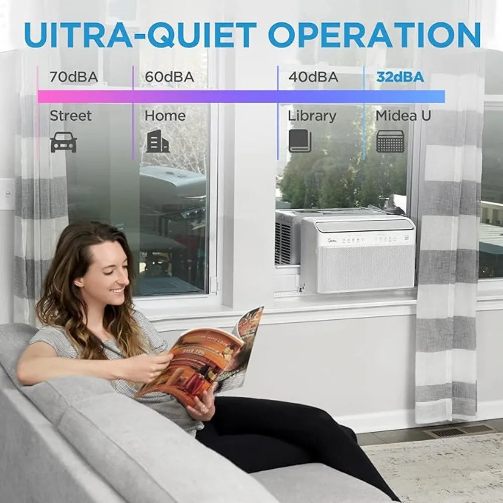 12,000BTU U-Shaped Smart Inverter Air Conditioner–Cools Up