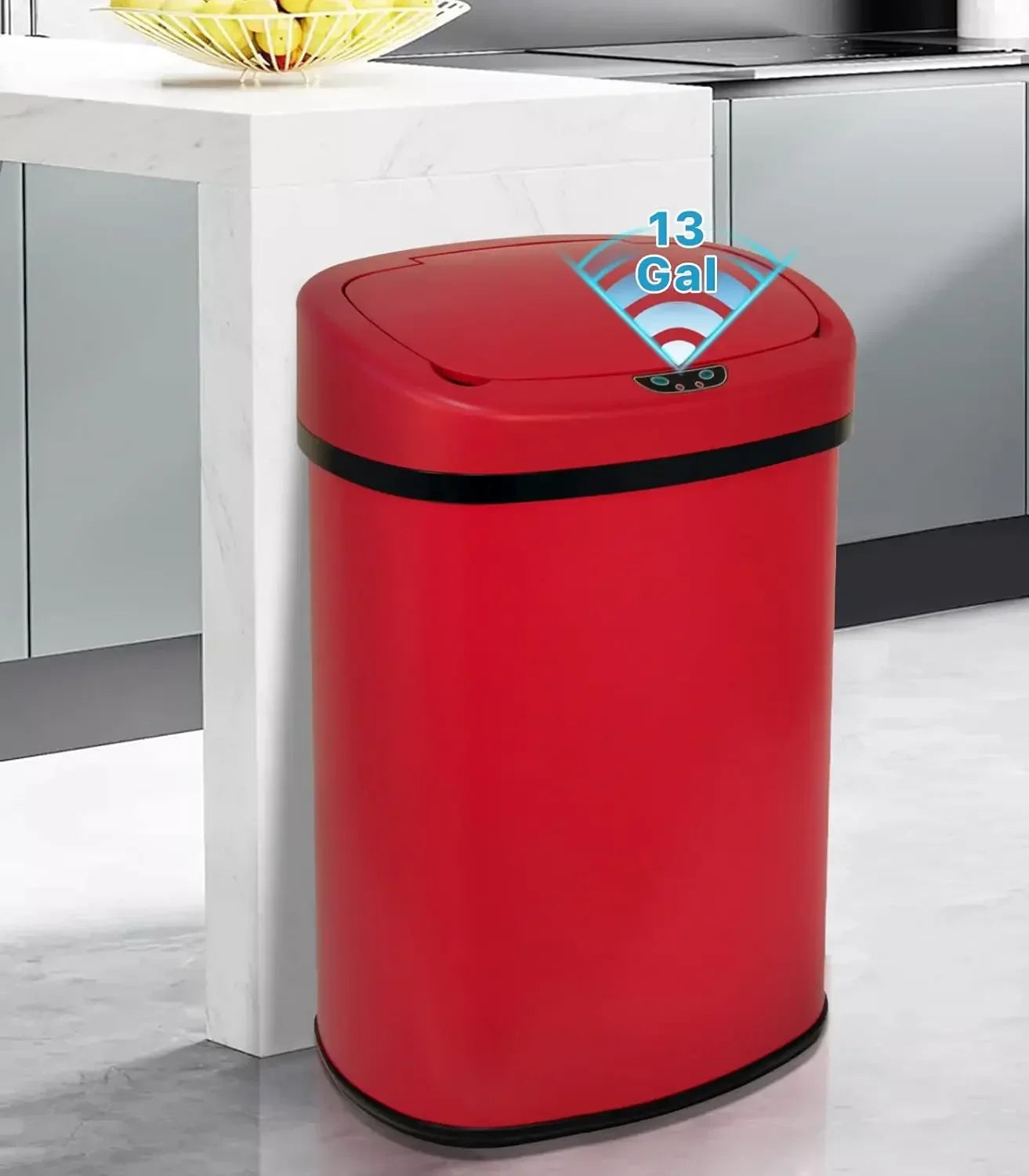 Automatic Trash Can 13 Gallon Garbage Can With