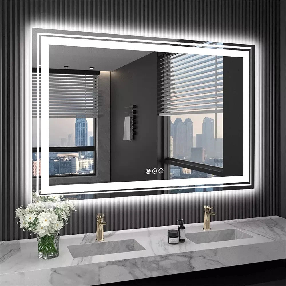 LED Bathroom Mirror With Front Backlit Dimmable