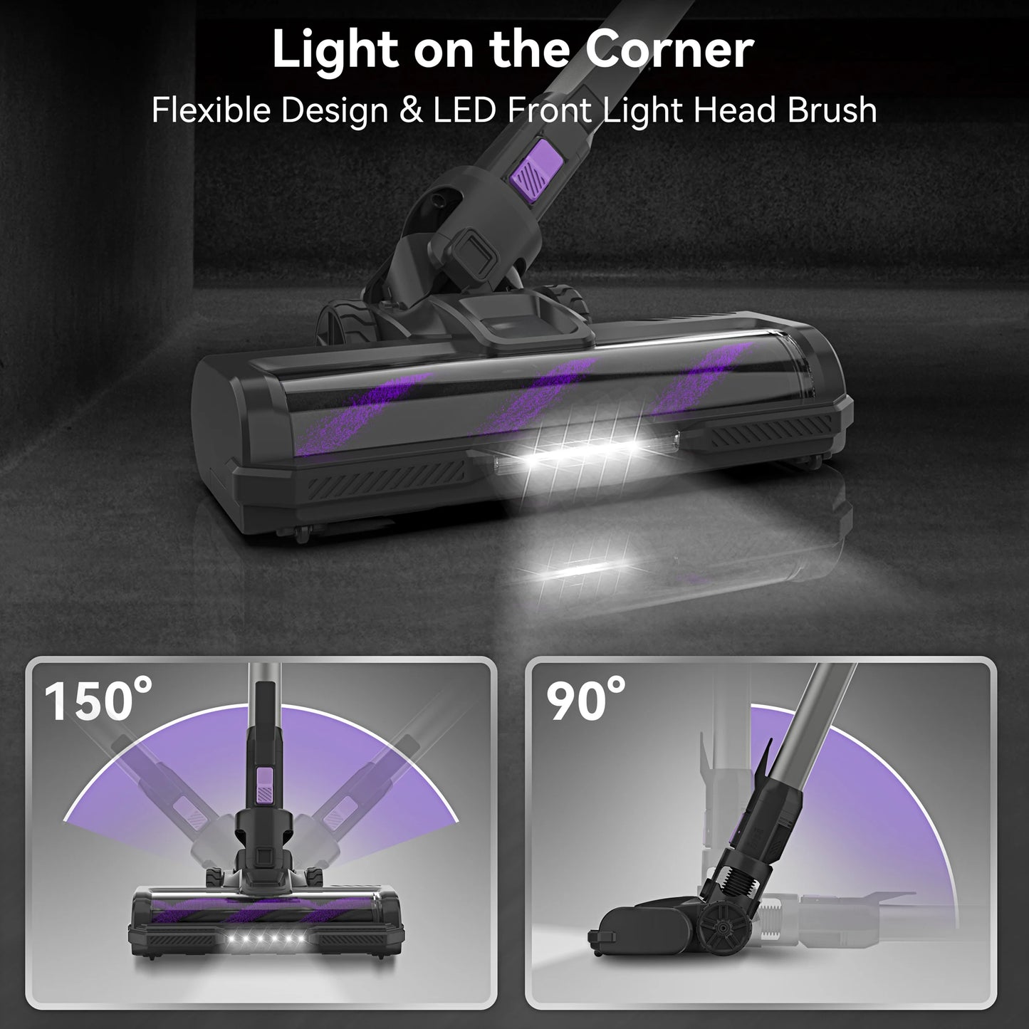 Cordless Vacuum Cleaner, 6-in-1 Stick Vacuum With  Suction