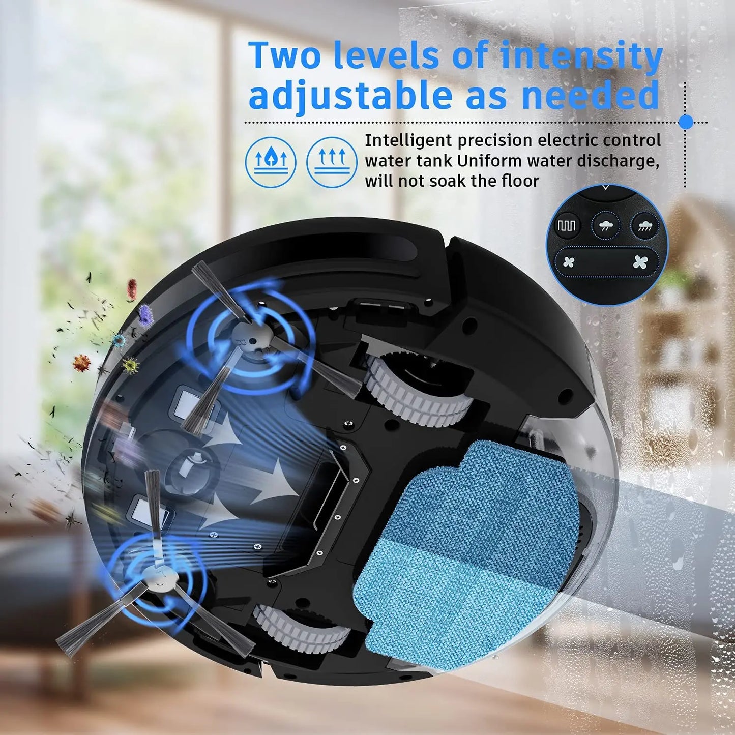 Mopping Sweeping Suction Smart Home Support Wi fi / Alexa