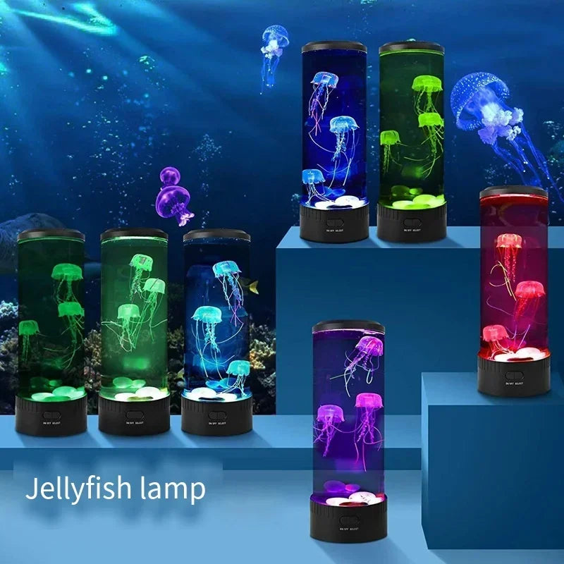 2025 Jellyfish Lamp 7Colors LED Mood Aquarium Ocean