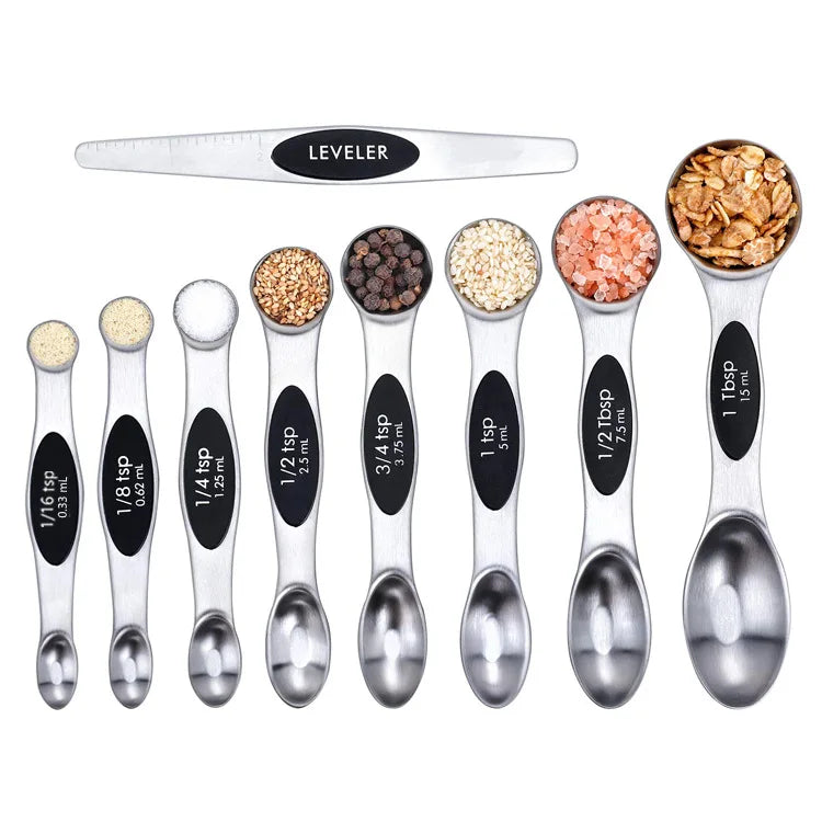 1-4Set Magnetic Measuring Spoons Set Double Head