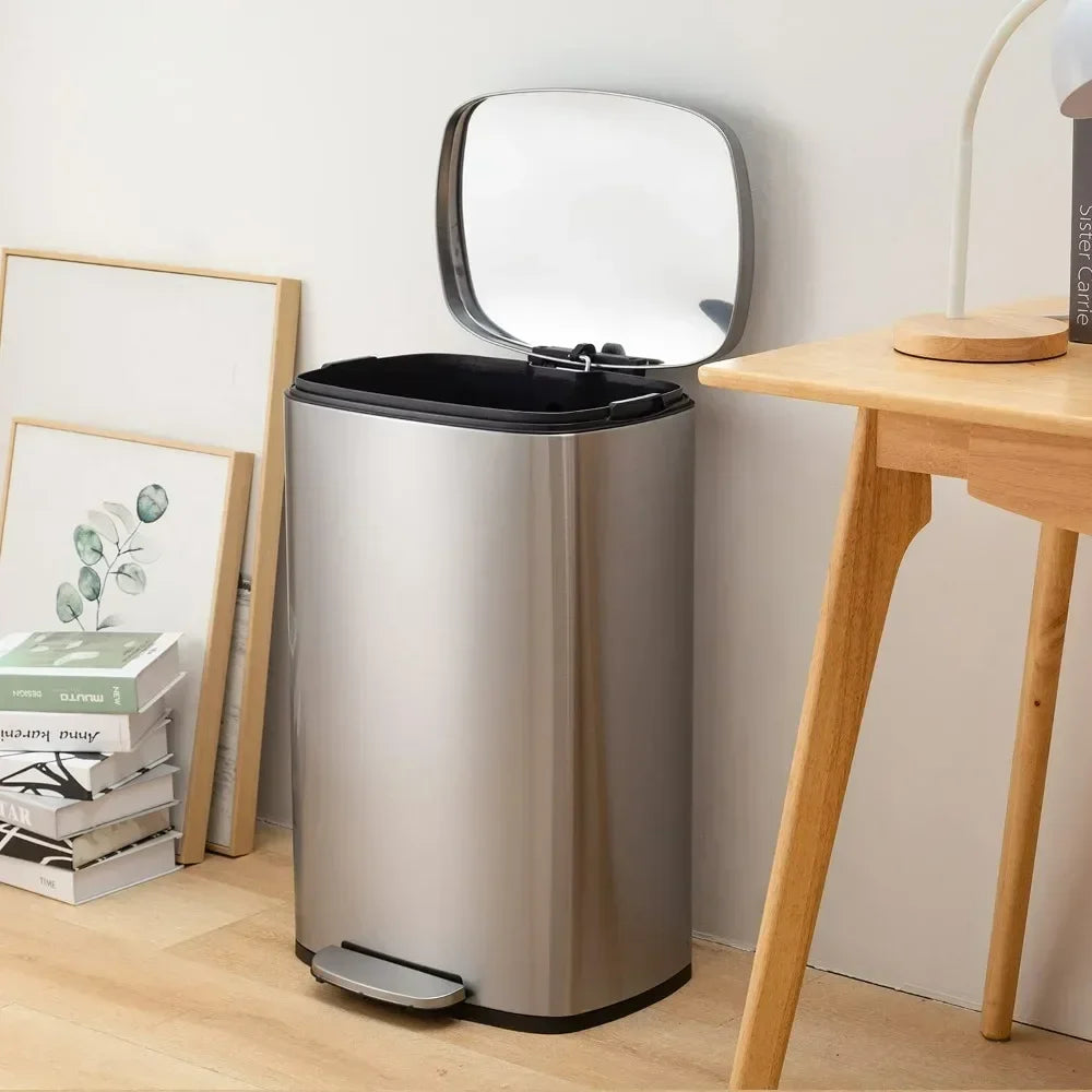 13 Gallon/50 L Garbage Can Kitchen Trash Can With