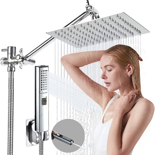 Bathroom Chrome Plated Concealed Stainless Steel Pressurized