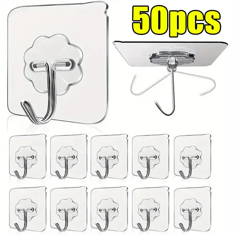 Transparent Stainless Steel Strong Self Adhesive Hooks