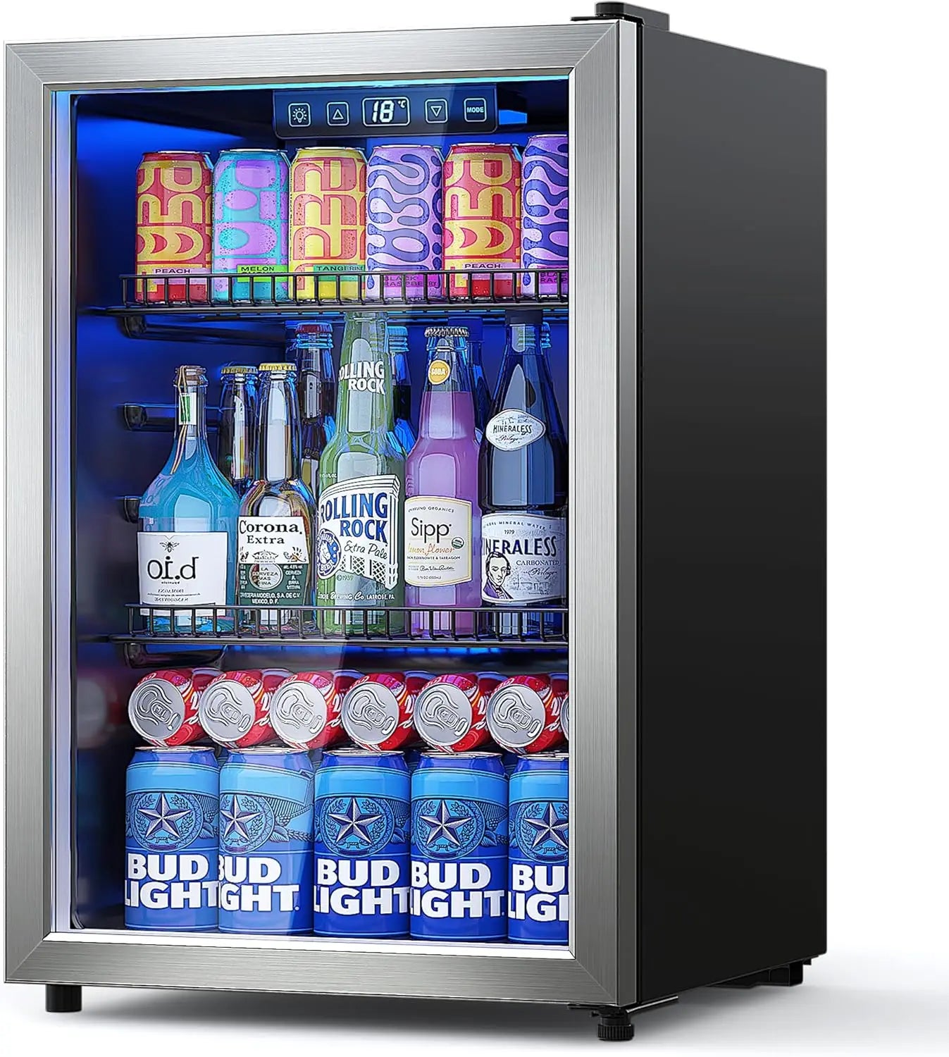 Mini Fridge Freestanding Mini Fridge Cooler Adjustable