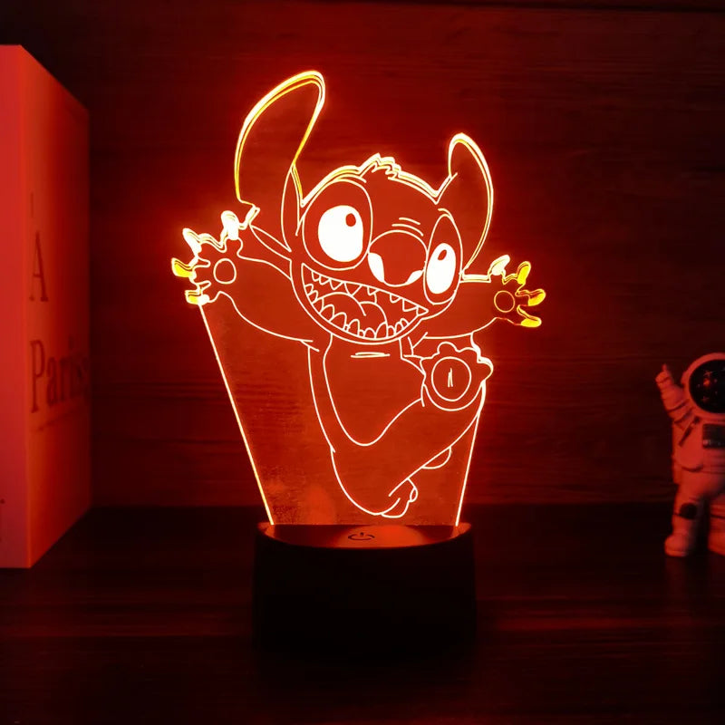 3D Illusion Stitch Night Light With Remote Control