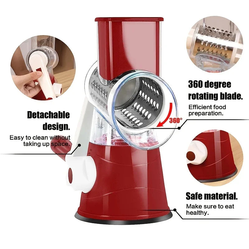 Vegetable Cutter & Slicer Manual Kitchen Cheese Chopper