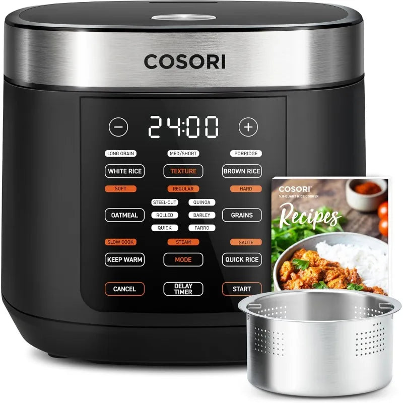 Rice Cooker 10 Cup, 24h Keep Warm, 18 Functions Fuzzy