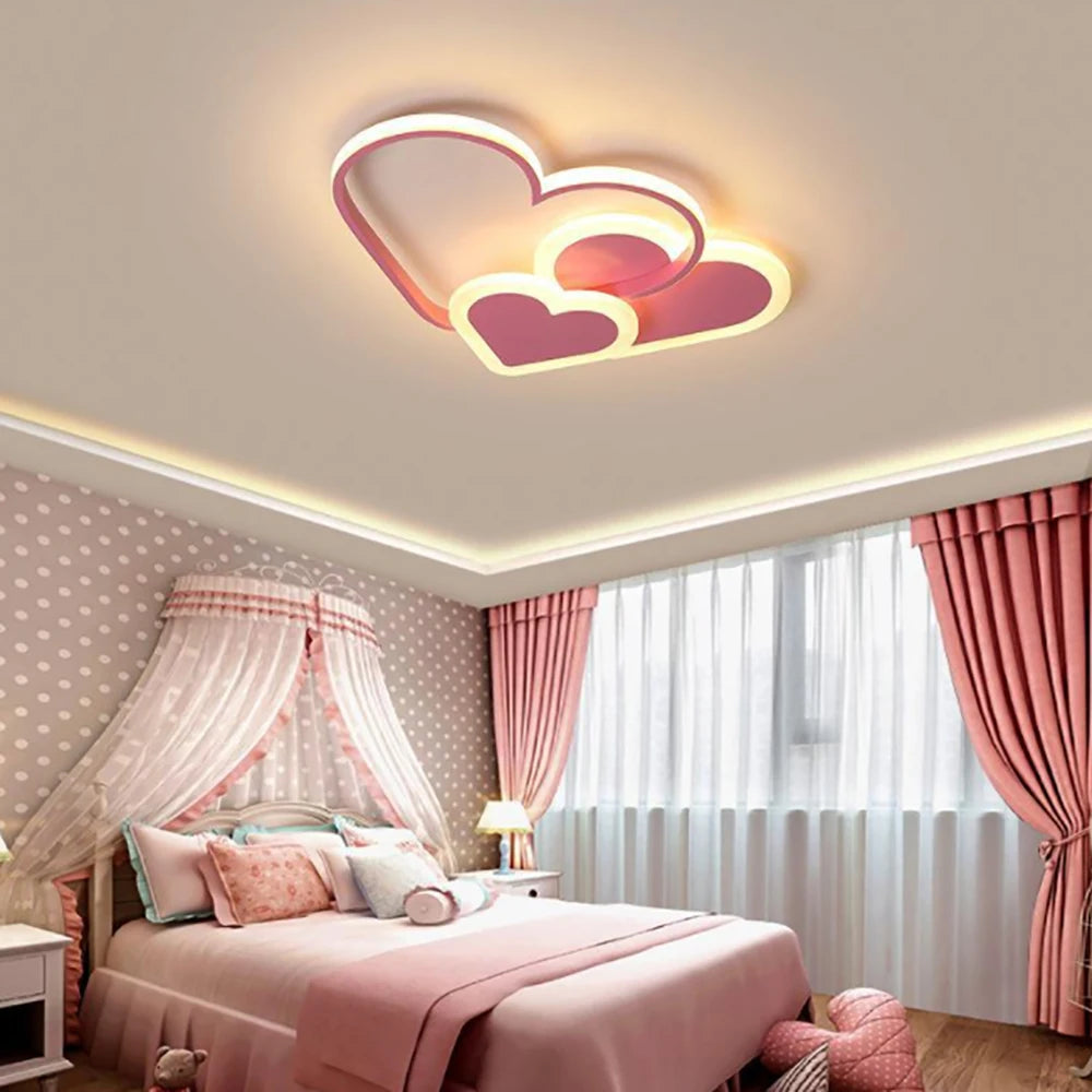 Modern Minimalist LED Ceiling Lighting Heart Shape