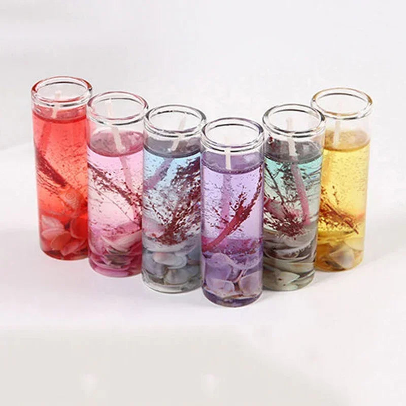 1pc Aromatherapy Smokeless Candles Ocean Shells Valentines Scented Jelly Candle Romantic Decoration Candle Home Decor Gift