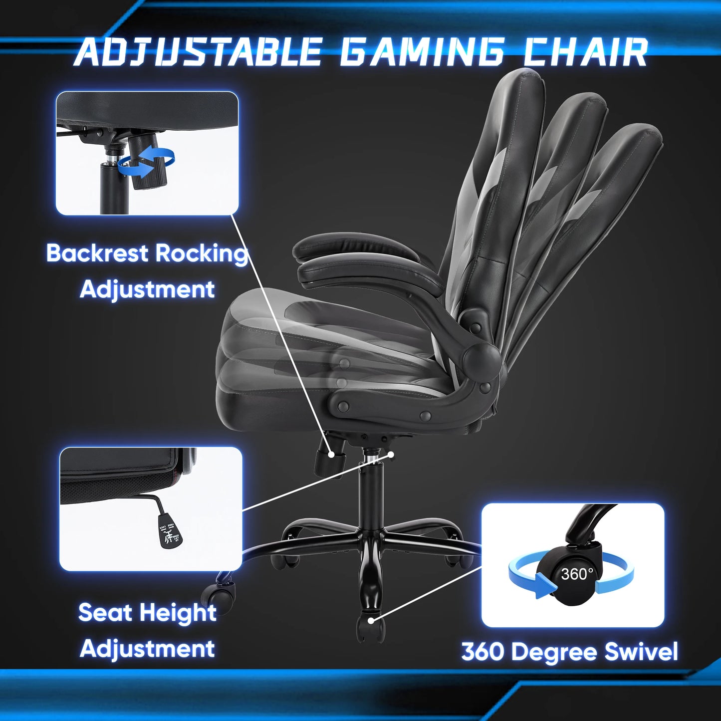 Ergonomic Office Computer Home Gaming Desk Chair