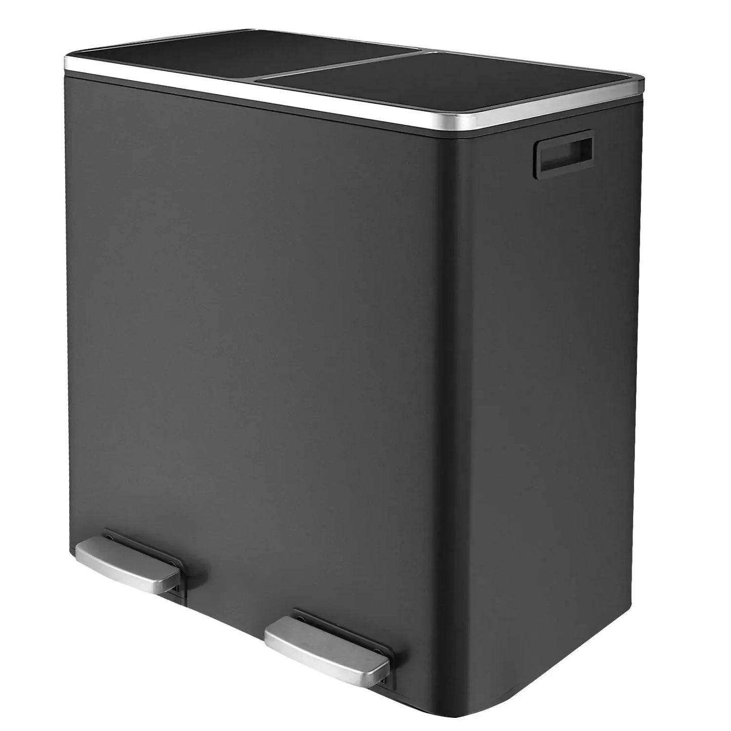 Brushed Stainless Steel 60L/16Gallon Rectangular Hands-Free