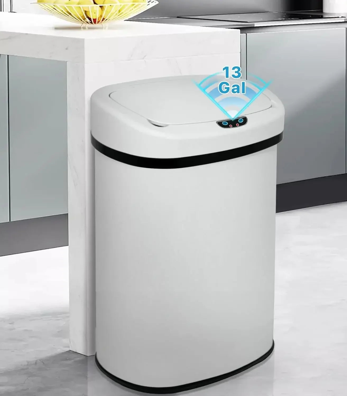 Automatic Trash Can 13 Gallon Garbage Can With