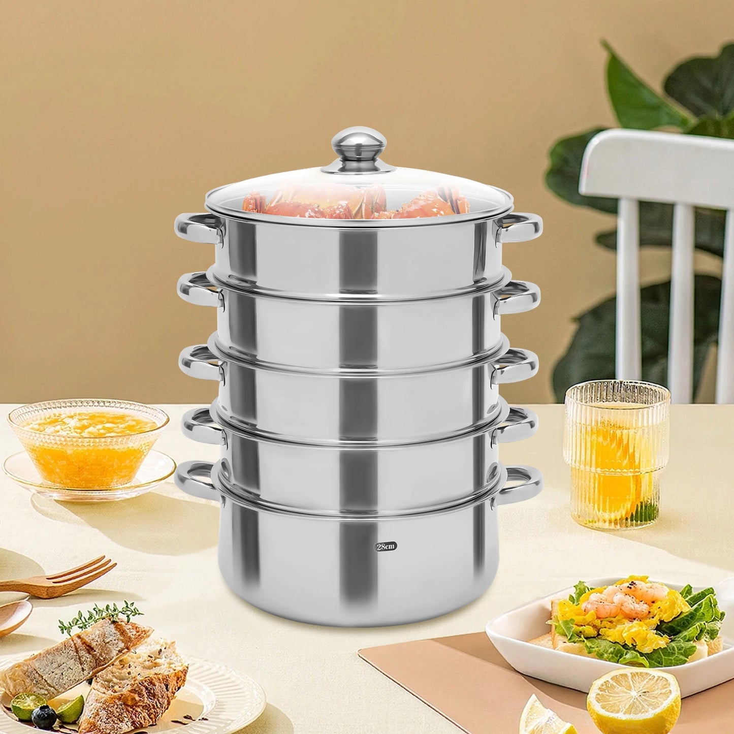 Multifunctional Stainless Steel Steamer Kitchen Cooking Steamer