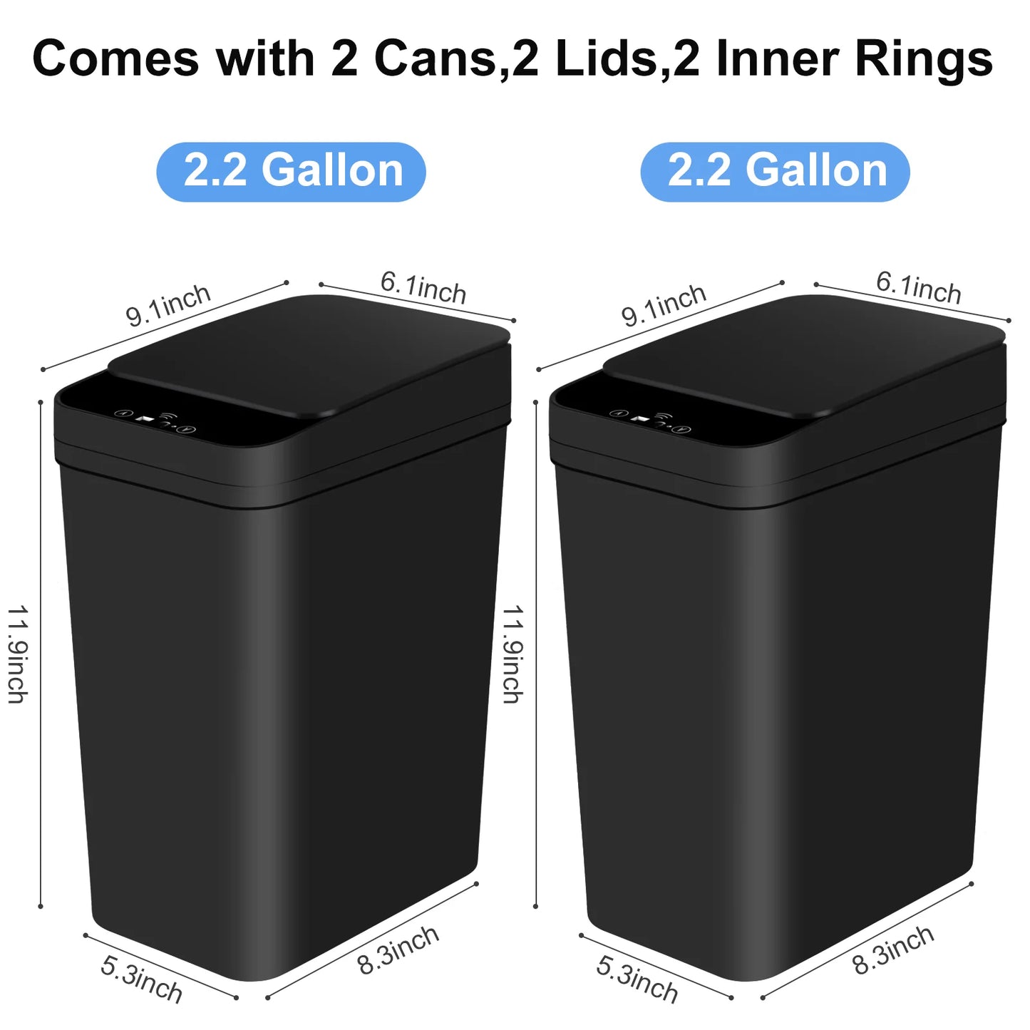 Bathroom Automatic Trash Can Touchless Motion Sensor