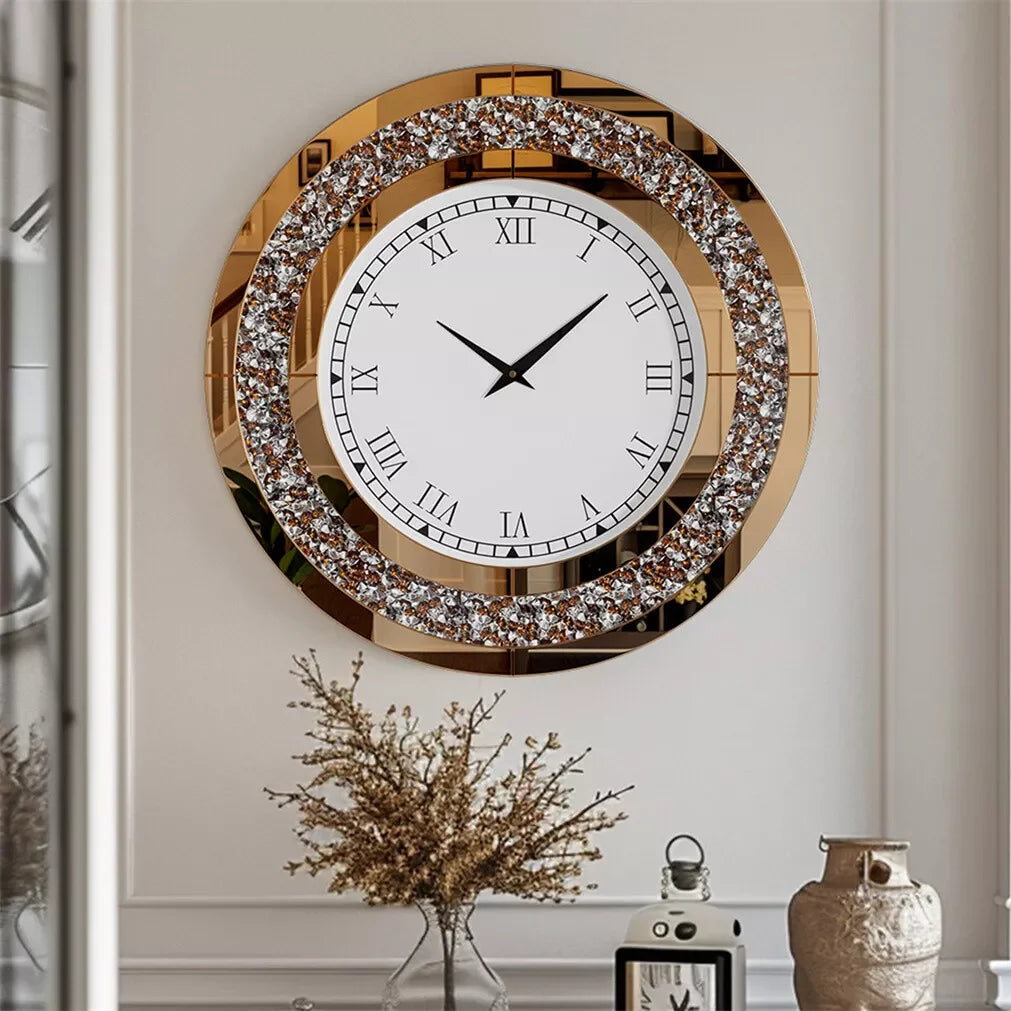 32inch Modern 3D Wall Clock Large Diamond